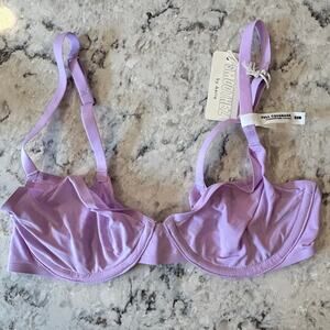 Aerie 32B Bra- NWT full coverage‎ unlined Smoothez lavender discontinued color